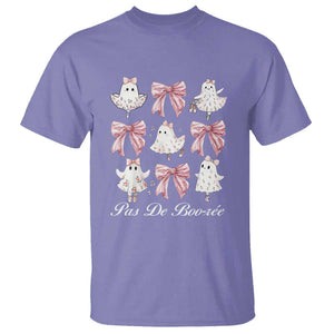 Coquette Halloween T Shirt Pas De Boo-re Ghost Ballerina TS09 Violet Print Your Wear