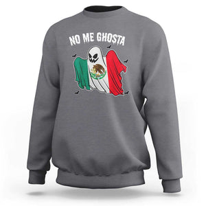 Mexico Halloween Sweatshirt No Me Ghosta Mexican Ghost TS09 Charcoal Print Your Wear