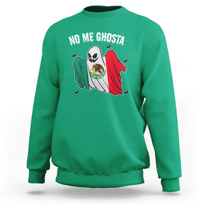 Mexico Halloween Sweatshirt No Me Ghosta Mexican Ghost TS09 Irish Green Print Your Wear