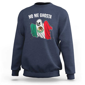 Mexico Halloween Sweatshirt No Me Ghosta Mexican Ghost TS09 Navy Print Your Wear