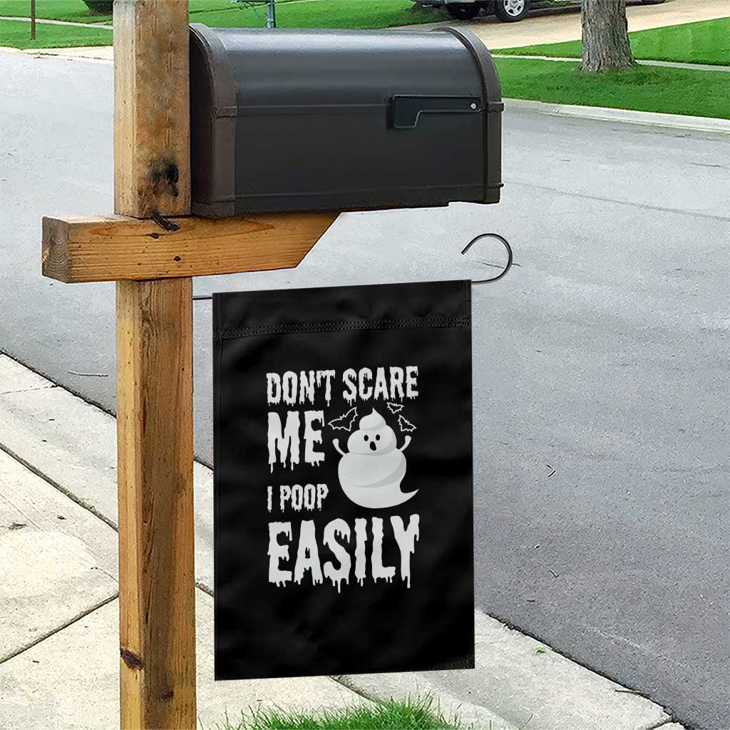Funny Halloween Garden Flag Don't Scare Me I Poop Easily TS09 Print Your Wear