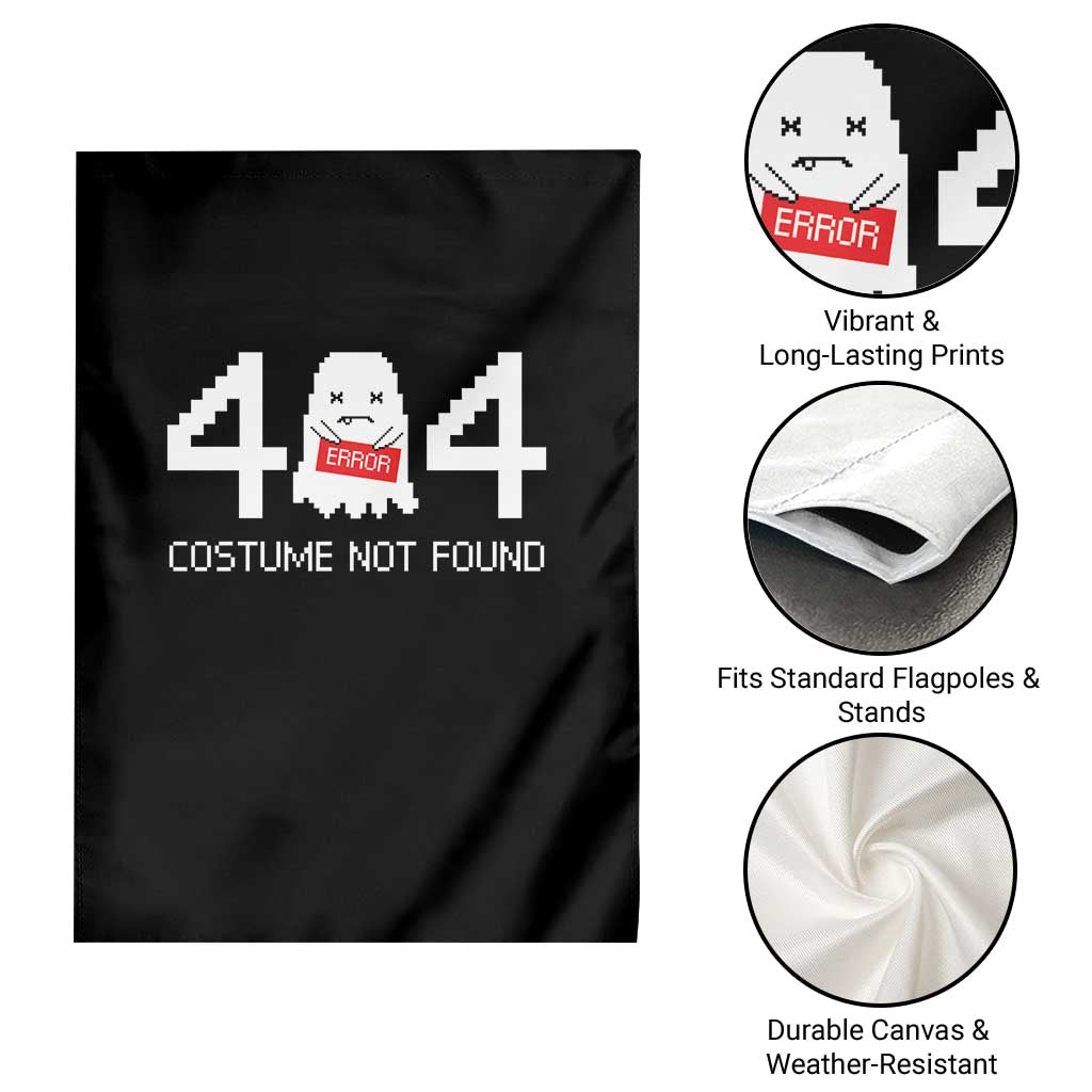 Funny Halloween Garden Flag 404 Error Costume Not Found TS09 Print Your Wear