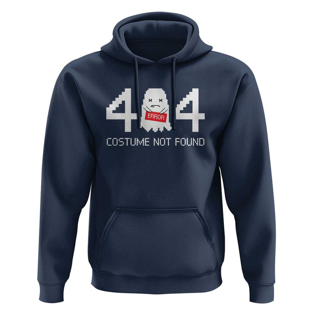 Funny Halloween Hoodie 404 Error Costume Not Found TS09 Navy Print Your Wear