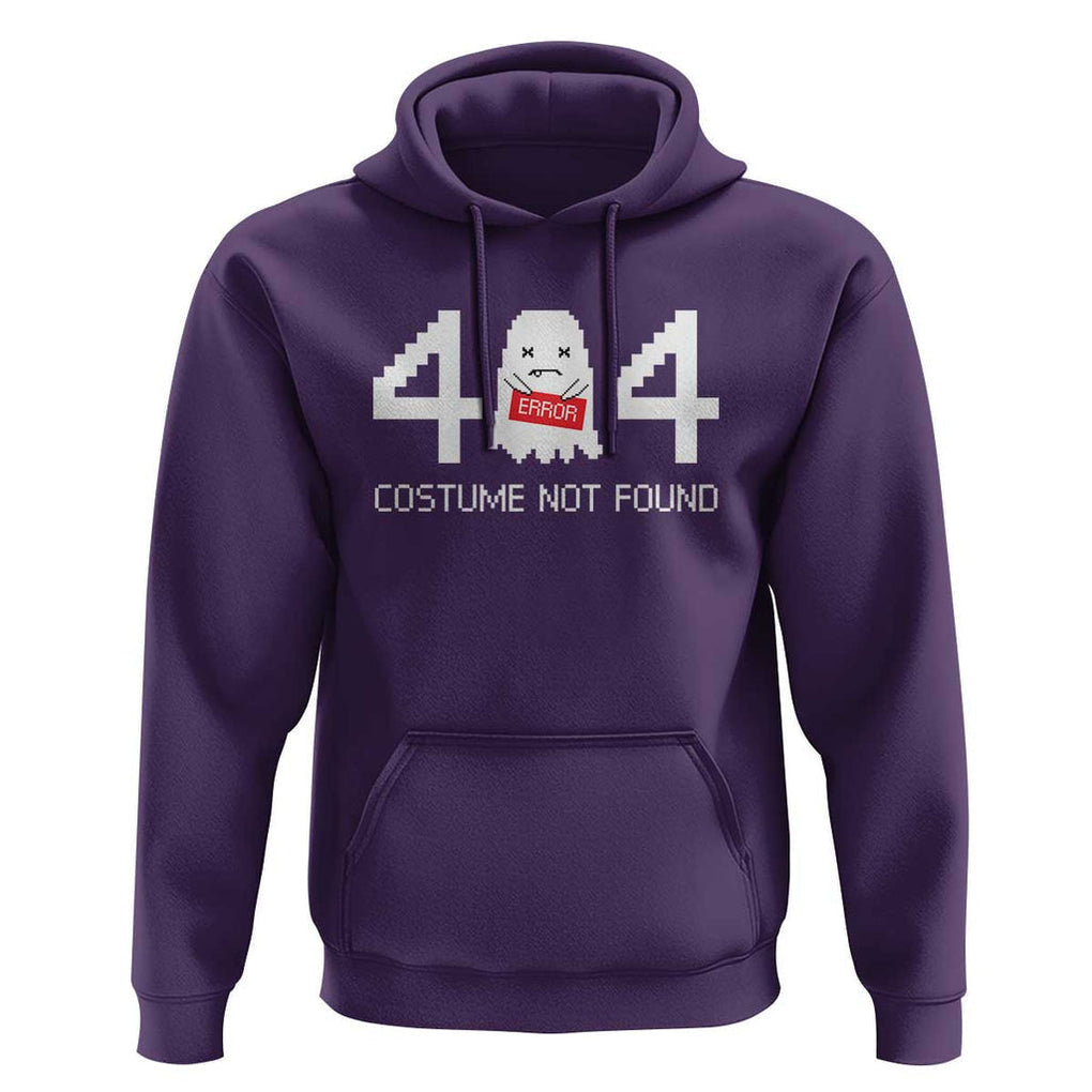 Funny Halloween Hoodie 404 Error Costume Not Found TS09 Purple Print Your Wear