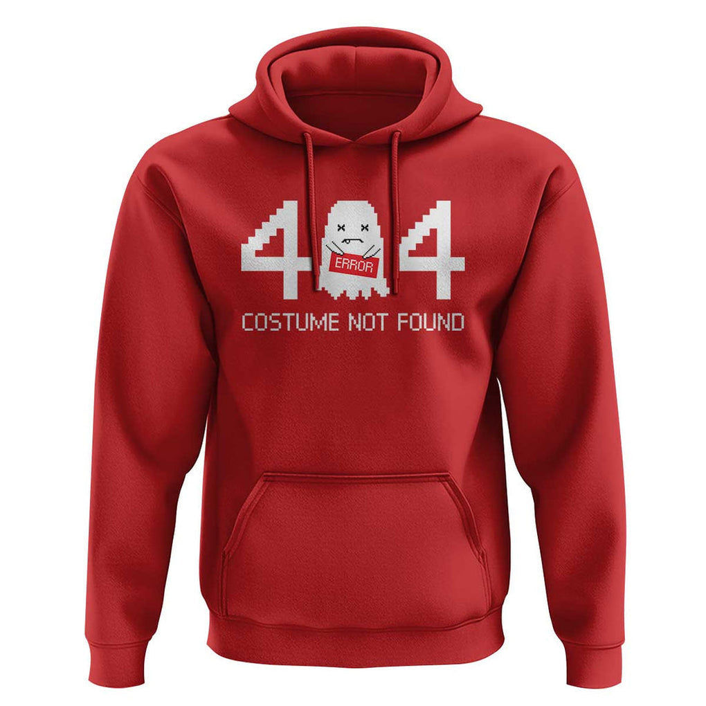 Funny Halloween Hoodie 404 Error Costume Not Found TS09 Red Print Your Wear