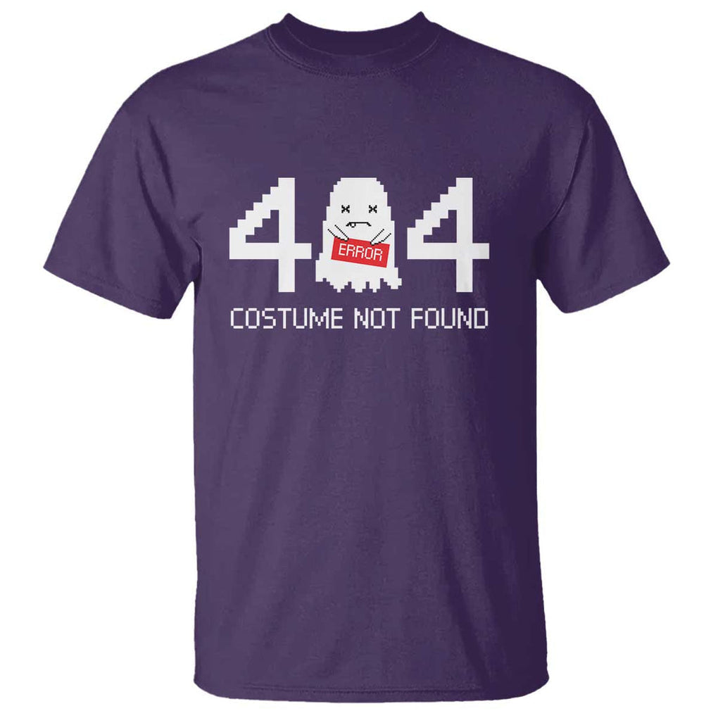 Funny Halloween T Shirt 404 Error Costume Not Found TS09 Purple Print Your Wear