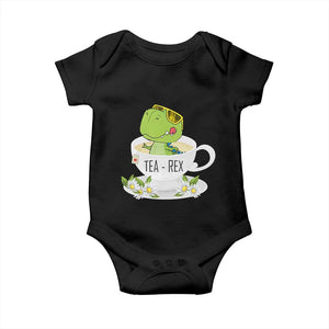 Funny Dinosaur Tea Rex Baby Onesie TS09 Black Print Your Wear