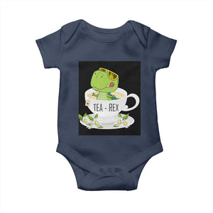 Funny Dinosaur Tea Rex Baby Onesie TS09 Navy Print Your Wear