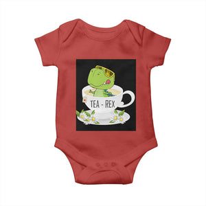 Funny Dinosaur Tea Rex Baby Onesie TS09 Red Print Your Wear