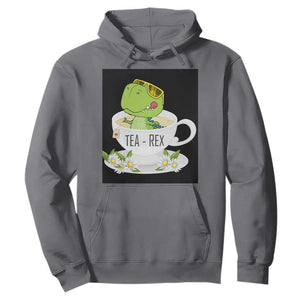 Funny Dinosaur Tea Rex Hoodie TS09 Charcoal Print Your Wear