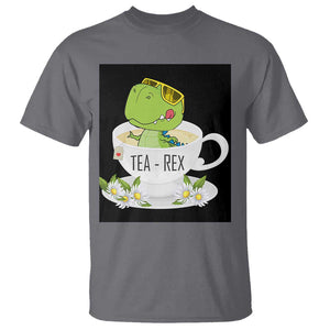 Funny Dinosaur Tea Rex T Shirt TS09 Charcoal Print Your Wear