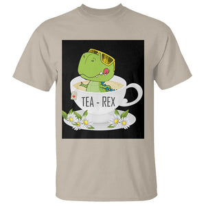 Funny Dinosaur Tea Rex T Shirt TS09 Sand Print Your Wear