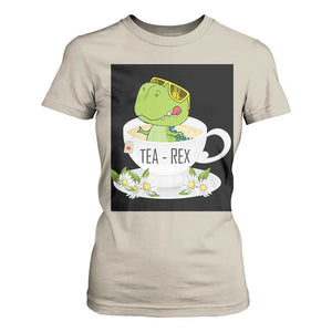 Funny Dinosaur Tea Rex T Shirt For Women TS09 Sand Print Your Wear