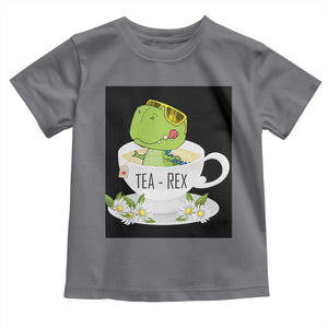 Funny Dinosaur Tea Rex Toddler T Shirt TS09 Charcoal Print Your Wear