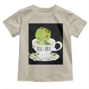 Funny Dinosaur Tea Rex Toddler T Shirt TS09 Sand Print Your Wear