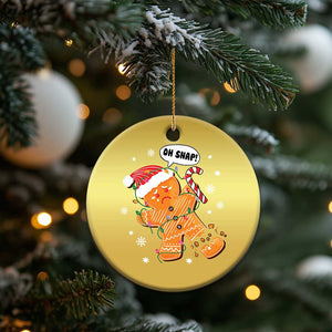 Funny Xmas Christmas Ornament Op Snap Gingerbread Broken Leg TS09 Print Your Wear