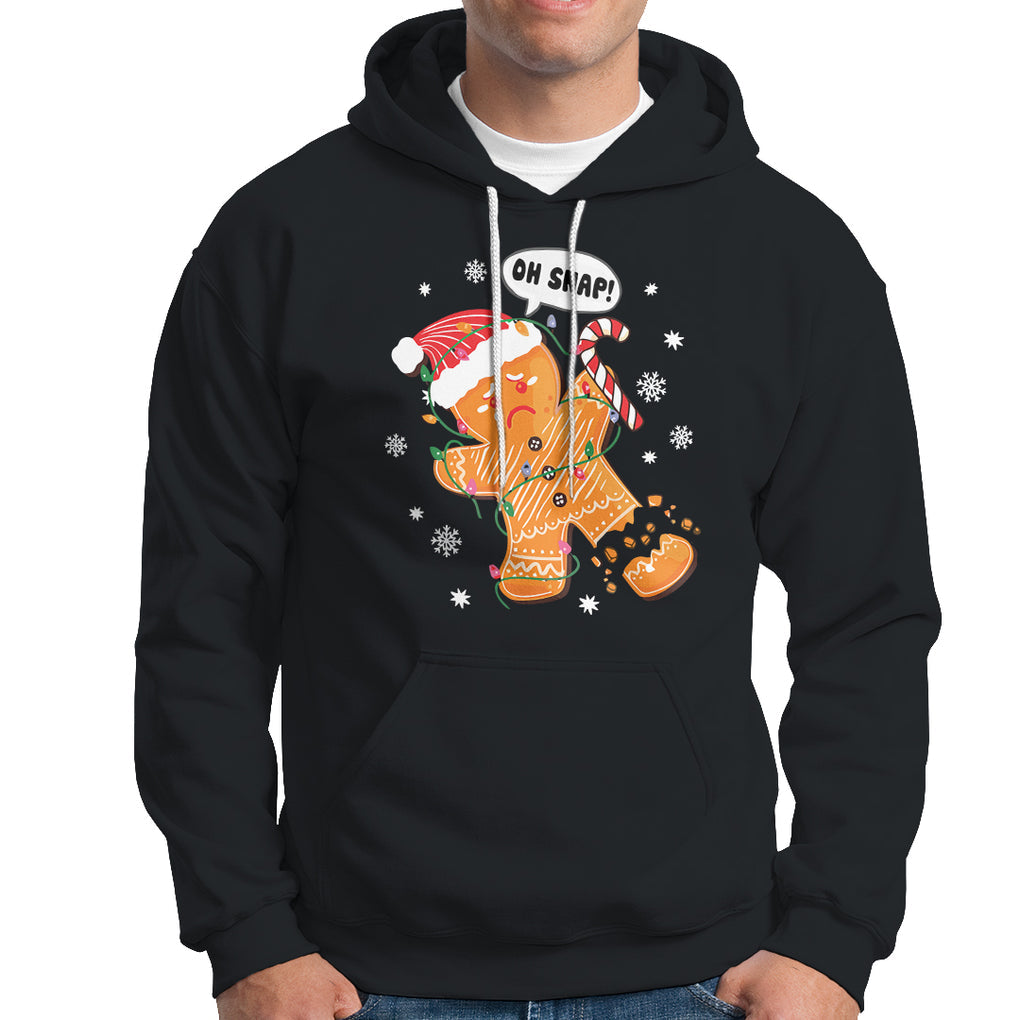 Op Snap Gingerbread Broken Leg Christmas Hoodie TS09 Dark Heather Printyourwear