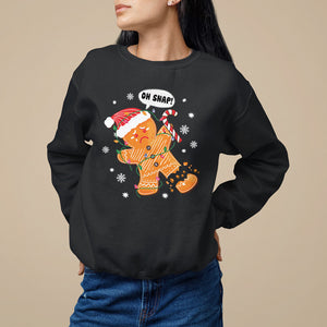 Op Snap Gingerbread Broken Leg Christmas Sweatshirt TS09 Dark Heather Printyourwear