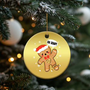 Funny Xmas Christmas Ornament Op Snap Gingerbread Broken Heart TS09 Print Your Wear