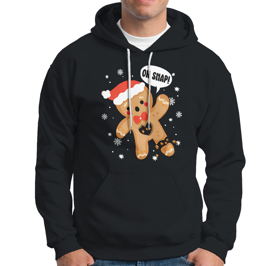 Op Snap Gingerbread Broken Heart Single Christmas Hoodie TS09 Dark Heather Printyourwear