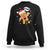 Op Snap Gingerbread Broken Heart Single Christmas Sweatshirt TS09 Dark Heather Printyourwear