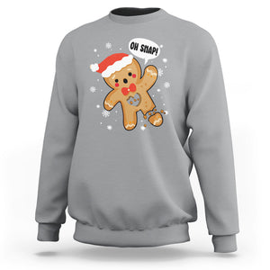 Op Snap Gingerbread Broken Heart Single Christmas Sweatshirt TS09 Printyourwear