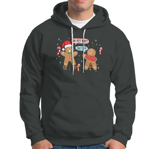 Shut Up Gingerbread Just Broken Feet Naught Christmas Hoodie TS09 Printyourwear
