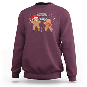 Shut Up Gingerbread Just Broken Feet Naught Christmas Sweatshirt TS09 Printyourwear