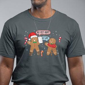 Shut Up Gingerbread Just Broken Feet Naught Christmas T Shirt TS09 Printyourwear