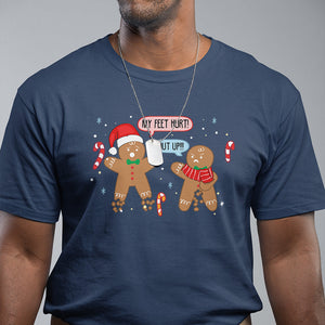 Shut Up Gingerbread Just Broken Feet Naught Christmas T Shirt TS09 Printyourwear