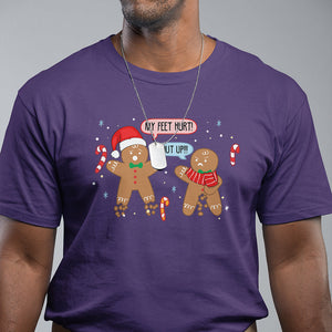 Shut Up Gingerbread Just Broken Feet Naught Christmas T Shirt TS09 Printyourwear