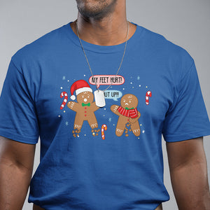 Shut Up Gingerbread Just Broken Feet Naught Christmas T Shirt TS09 Printyourwear