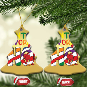 Funny Xmas LGBT Christmas Ornament Santas Favorite Ho Rainbow TS09 Christmas Tree Gold Print Your Wear