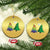 Funny Gay Xmas Christmas Ornament Rainbow Christmas Tree LGBT TS09 Circle Gold Print Your Wear