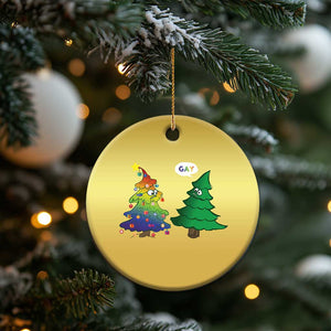 Funny Gay Xmas Christmas Ornament Rainbow Christmas Tree LGBT TS09 Print Your Wear