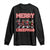 Horror Christmas Long Sleeve Shirt Merry Creepmas Horror Characters TS09 Black Print Your Wear