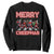 Horror Christmas Sweatshirt Merry Creepmas Horror Characters TS09 Black Print Your Wear