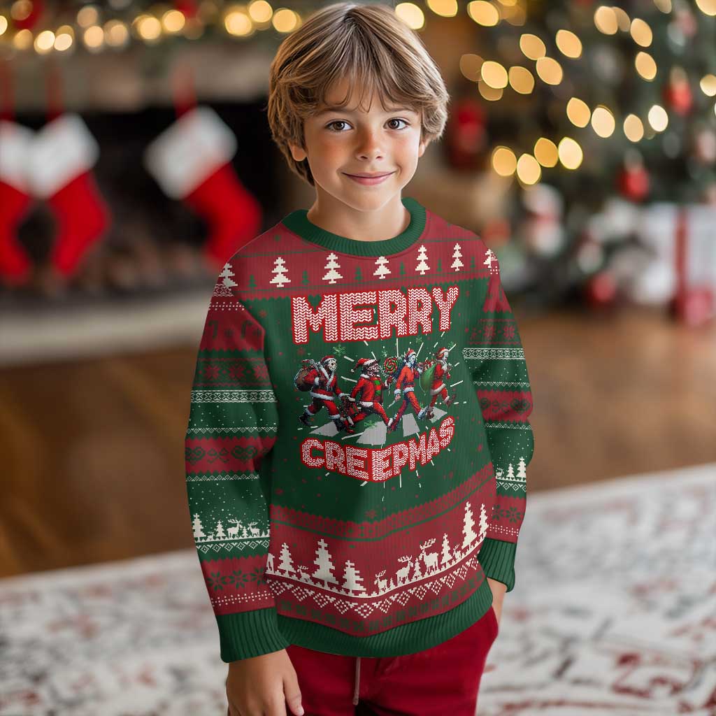 Horror Xmas Ugly Christmas Sweater Merry Creepmas Horror Characters TS09 Christmas Print Your Wear