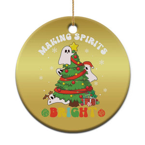 Gothic Xmas Christmas Ornament Making Spirits Bright Cute Ghost Christmas Tree TS09 Print Your Wear