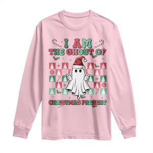 Funny Xmas Long Sleeve Shirt I Am The Ghost Of Christmas Present TS09 Light Pink Print Your Wear