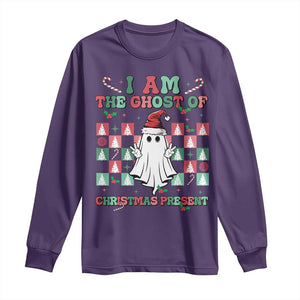 Funny Xmas Long Sleeve Shirt I Am The Ghost Of Christmas Present TS09 Purple Print Your Wear