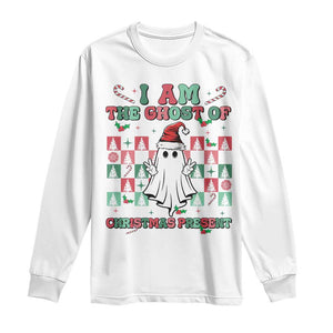 Funny Xmas Long Sleeve Shirt I Am The Ghost Of Christmas Present TS09 White Print Your Wear