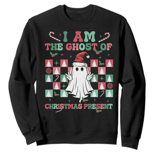 Funny Xmas Sweatshirt I Am The Ghost Of Christmas Present TS09 Black Print Your Wear