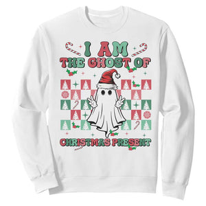 Funny Xmas Sweatshirt I Am The Ghost Of Christmas Present TS09 White Print Your Wear