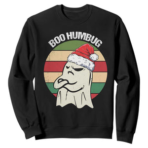 Gothic Xmas Sweatshirt Boo Humbug Santa Ghost TS09 Black Print Your Wear