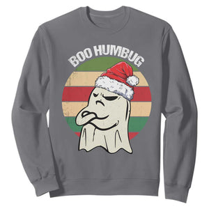 Gothic Xmas Sweatshirt Boo Humbug Santa Ghost TS09 Charcoal Print Your Wear