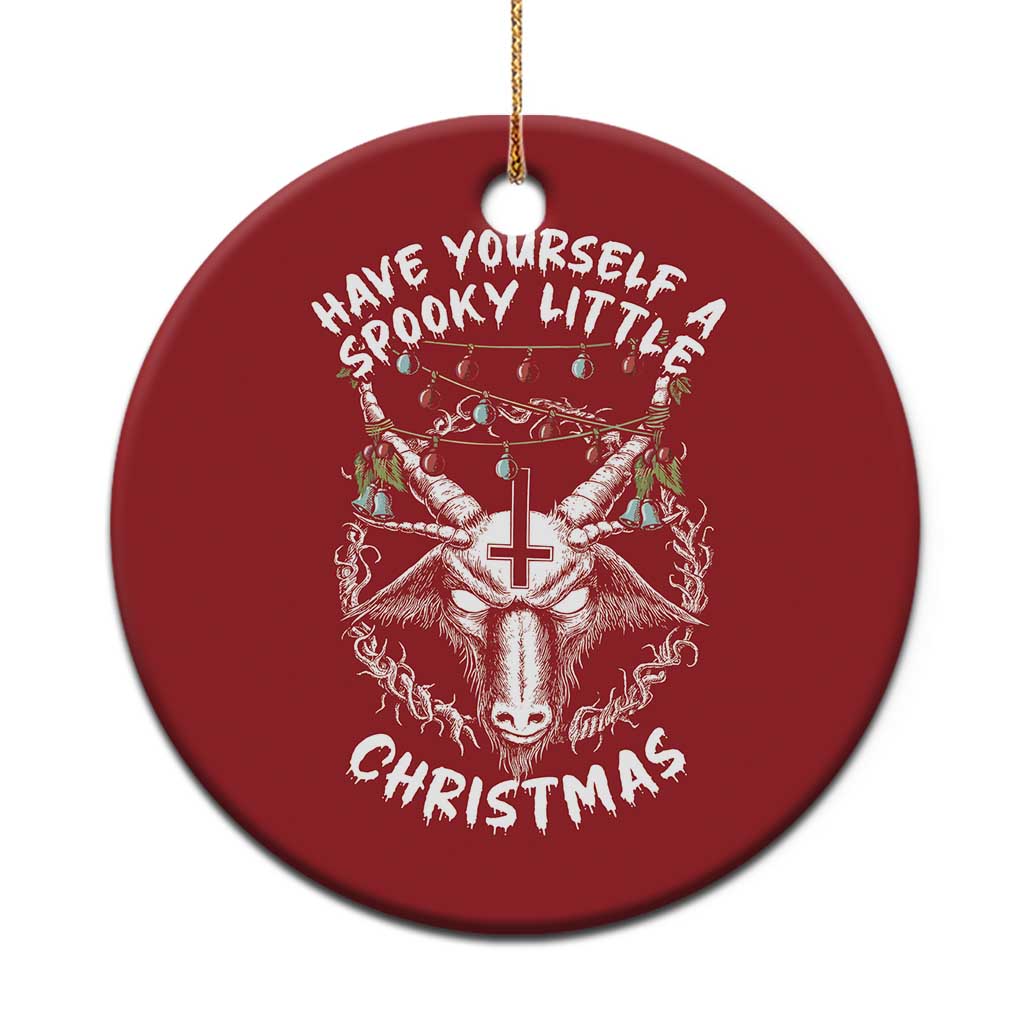 Gothic Xmas Christmas Ornament Have Yourself A Scary Little Christmas Satan Pentagram TS09 Print Your Wear