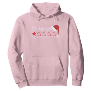 Funny Christmas Bah Humbug Hoodie One Star Very Bad Would Not recommend TS09 Light Pink Print Your Wear
