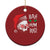 Xmas Bah Humbug Skull Santa Hat Christmas Ornament TS09 Print Your Wear