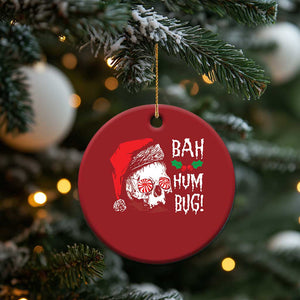 Xmas Bah Humbug Skull Santa Hat Christmas Ornament TS09 Print Your Wear